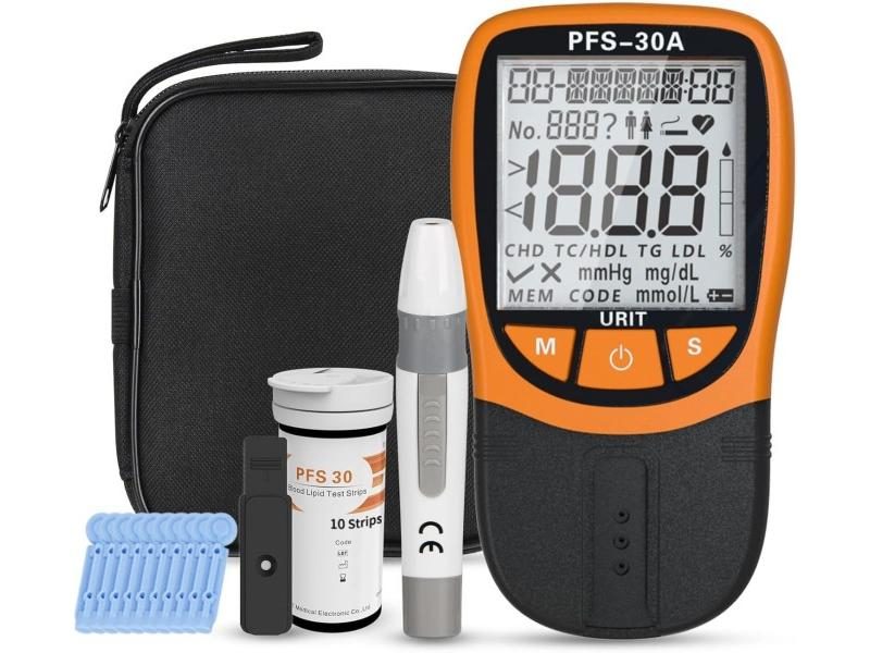 5 In 1 Blood Lipid Detection Instrument 10 Cholesterol Strips For Rapid Lipid Carousel 2