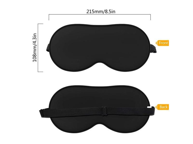 Ultra Soft Silk Cotton Sleep Mask With Adjustable Strap Carousel 1
