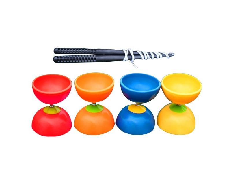 Funny Chinese YOYO 3 Bearing Diabolo Set With Metal Sticks Bag For All Ages Carousel 2