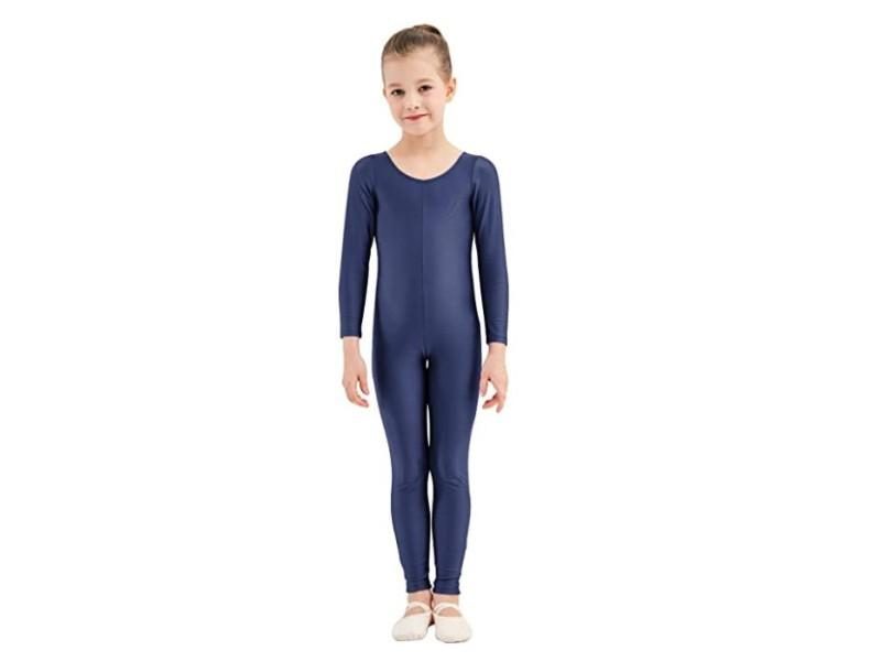 SPEERISE Girls Long Sleeve Unitard Boys Skin Tight Jumpsuit Spandex Full Body Carousel 1