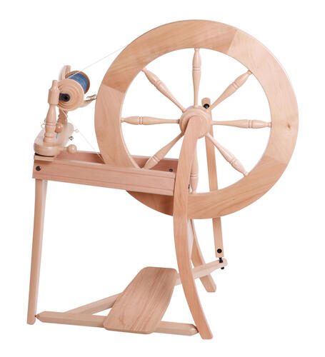 Ashford Traditional Spinning Wheel Single Drive Lacquered Carousel 1