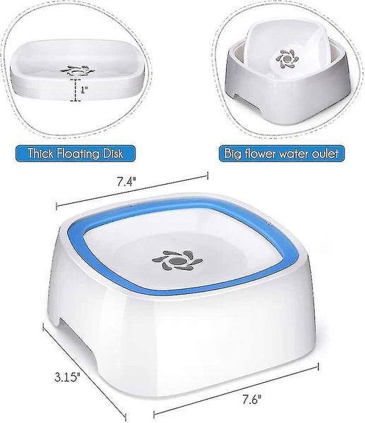 Dog Water Bowl, Overflow Proof Dog Bowl, Anti Spill Pet Water Bowl Carousel 5