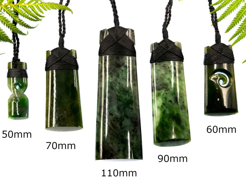 Lashed Greenstone Nephrite Jade Maori Toki Carousel 1