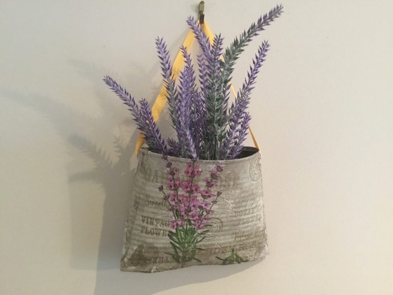 Upcycled Medium Tin Wall Pocket Lavender Inspired & Small Tin Wall Pocket Carousel 2
