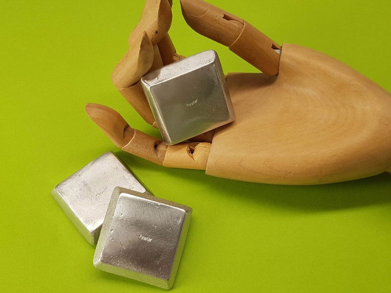 Pewter ingot for casting, 100g, ideal for jewellery, crafts, projects, schools Carousel 2
