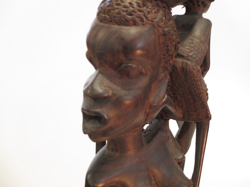 Makonde Hand Made Ebony Sculpture Carousel 8