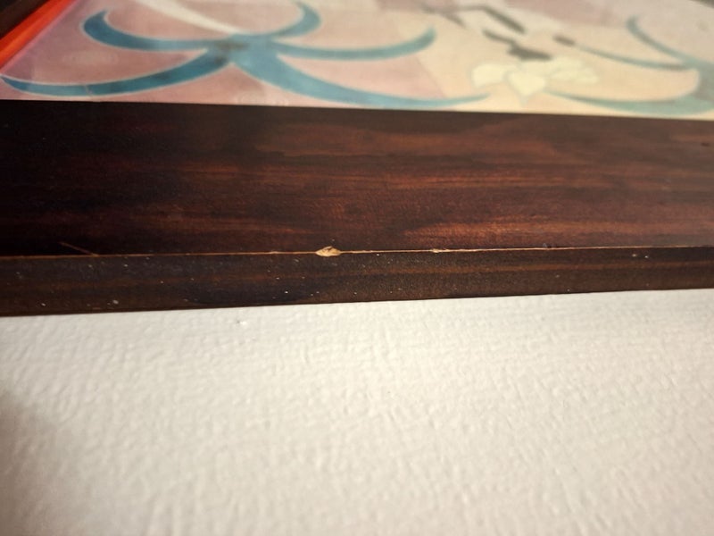 Picture Frame (Wood & Glass) with picture (time faded) Carousel 2