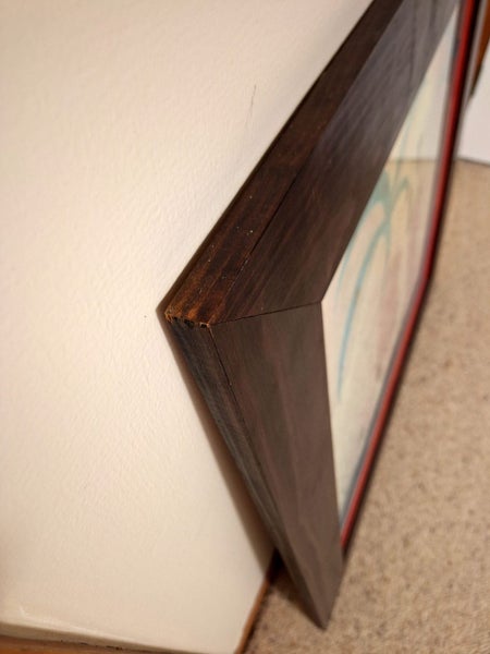 Picture Frame (Wood & Glass) with picture (time faded) Carousel 4