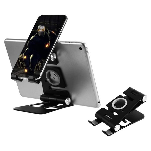 Foldable Portable 3-in-1 Tablet and Phone Holder for Table and Desktop Carousel 2