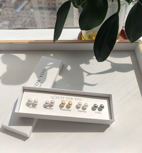 (5X Pearl Earrings) Everyday Silver Earrings EBZ20JX-762977649821057113