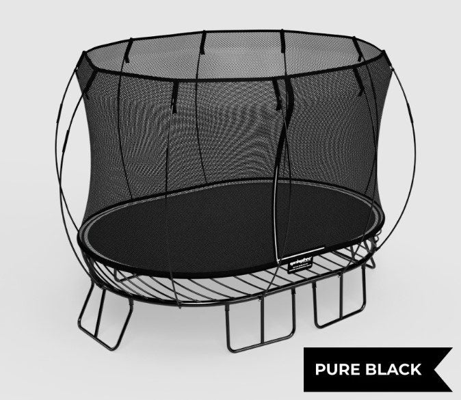 Springfree Trampoline - Medium Oval - Pure Black Carousel 1