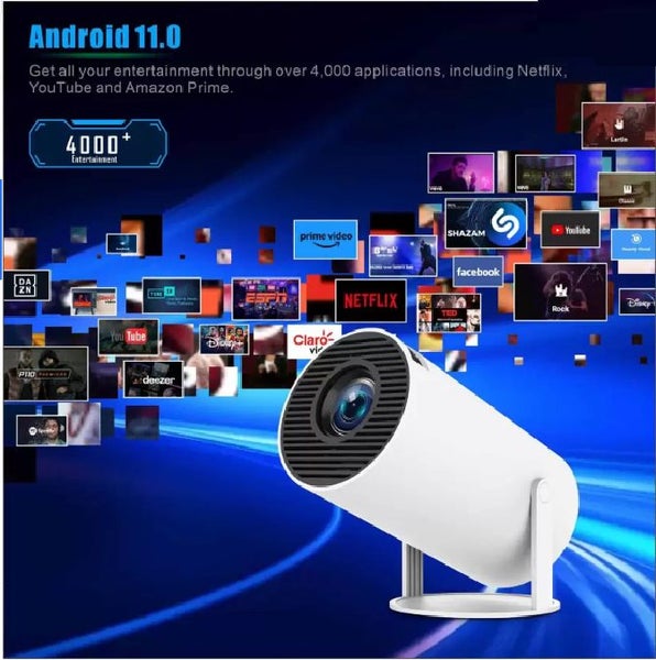 4K HY300 PRO Projector Android 11 Smart TV + M8 Retro TV Game Stick 2 Controller62952856187267113