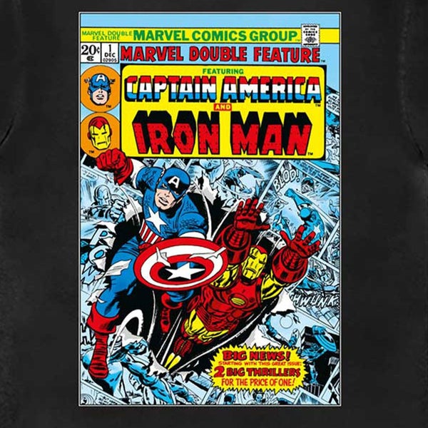 Captain America And Iron Man Comic Cover T Shirt Carousel 2