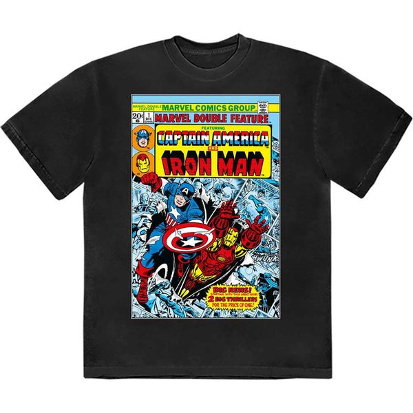 Captain America And Iron Man Comic Cover T Shirt Carousel 3