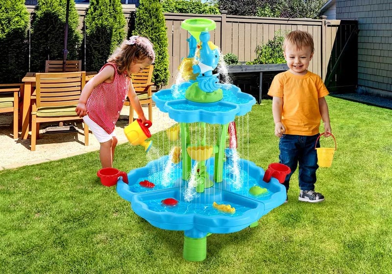 Water Table Waterfall Sand Play Toy Set Carousel 1