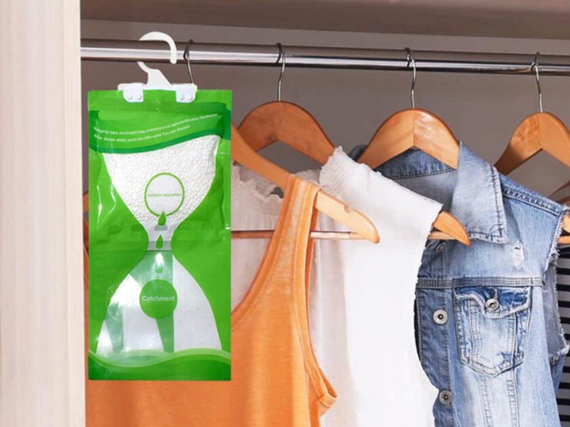 5Pcs Dehumidifier Bag Moisture Absorber Hanging Wardrobe Drying Anti-mold Agent Carousel 5