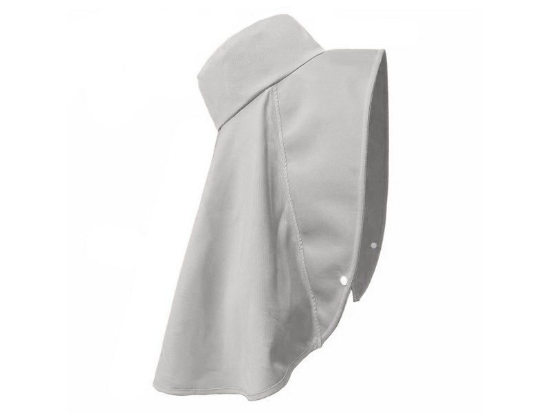 Sun Protection Wide Brim Hat Outdoor Beach Sun Hat Neck Flap Face Mask Cap Grey Carousel 2