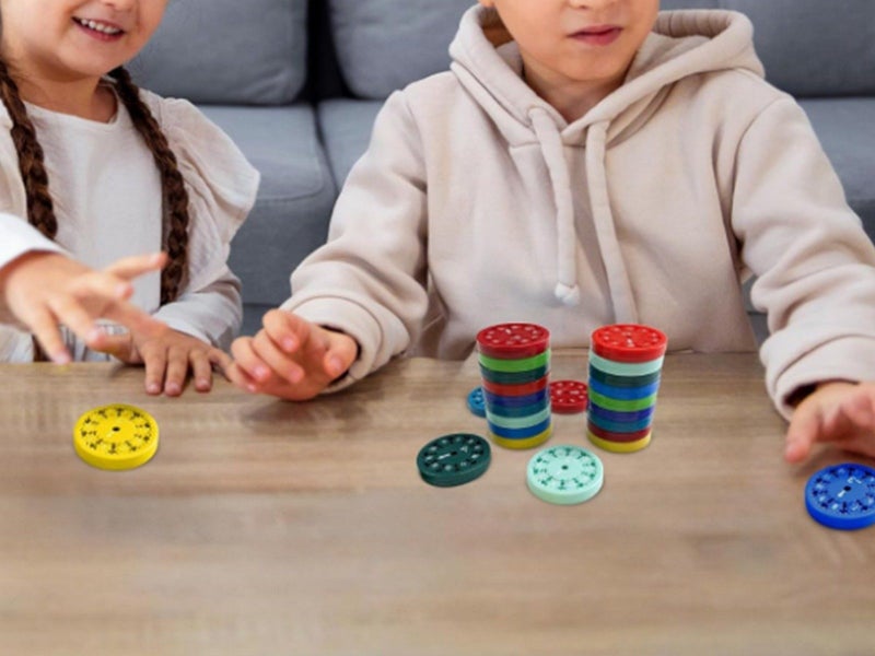 9Pcs Math Facts Fidget Spinners Multiplication Division Educational Game Carousel 5