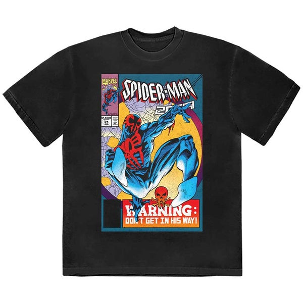 Spider Man Warning Comic Cover T Shirt Carousel 1