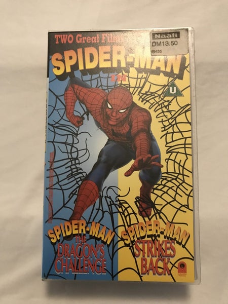 Spider-Man The Dragons Challenge & Spider Man Strikes Back - VHS (1993) Rare! Carousel 11