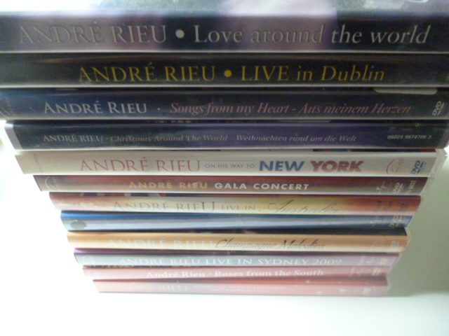 Andre Rieu DVDs x 14 plus 3 CD Set629414465570591129
