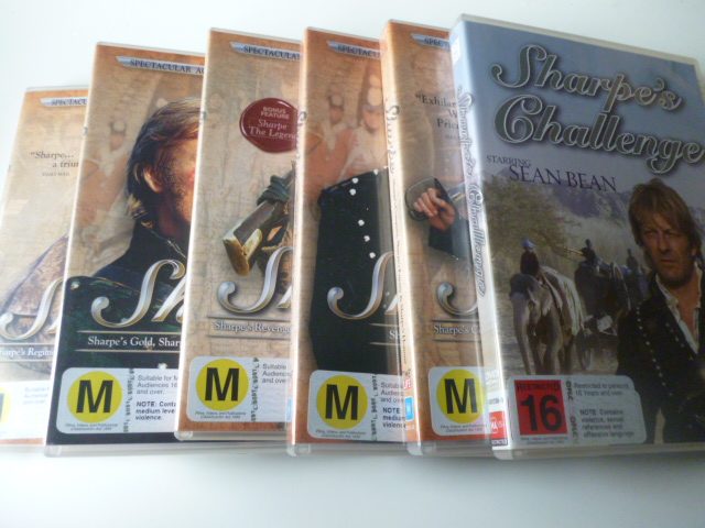 Sharpe DVDs x 6 11 Discs Challenge, Gold, Battle, Sword, Rifles, Enemy, etc629604607413781118