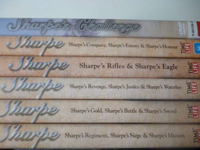 Sharpe DVDs x 6 11 Discs Challenge, Gold, Battle, Sword, Rifles, Enemy, etc62960460741378111