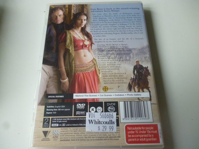 Sharpe DVDs x 6 11 Discs Challenge, Gold, Battle, Sword, Rifles, Enemy, etc62960460741378113