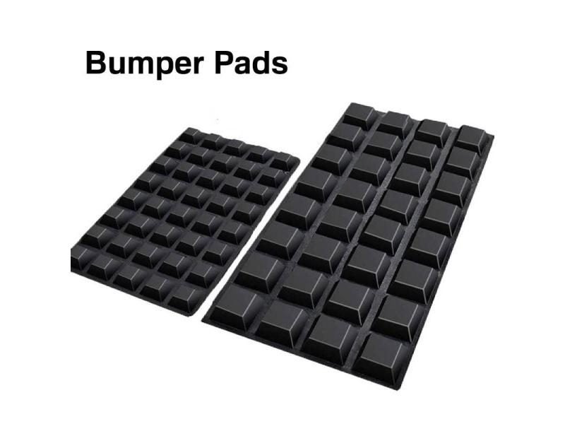 20pcs Rubber Feet Adhesive Bumper Pads Square Bumpers For Speakers Laptop Carousel 2