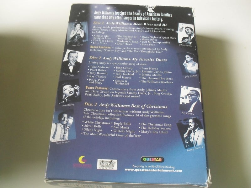 Andy Williams Collection Featuring Guests & Xmas Performances 3 Hours 3 Discs62958561378817111