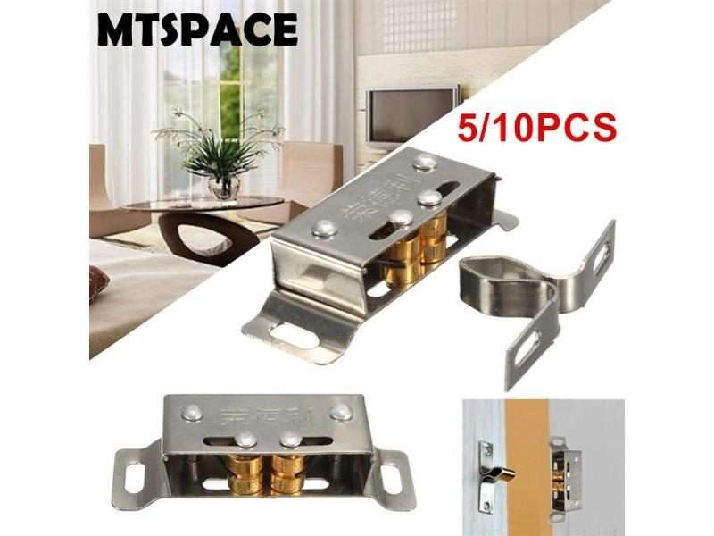 MTSPACE 5/10pcs Stainless Steel Catch Stopper For Cupboard Cabinet Kitchen Door Carousel 2