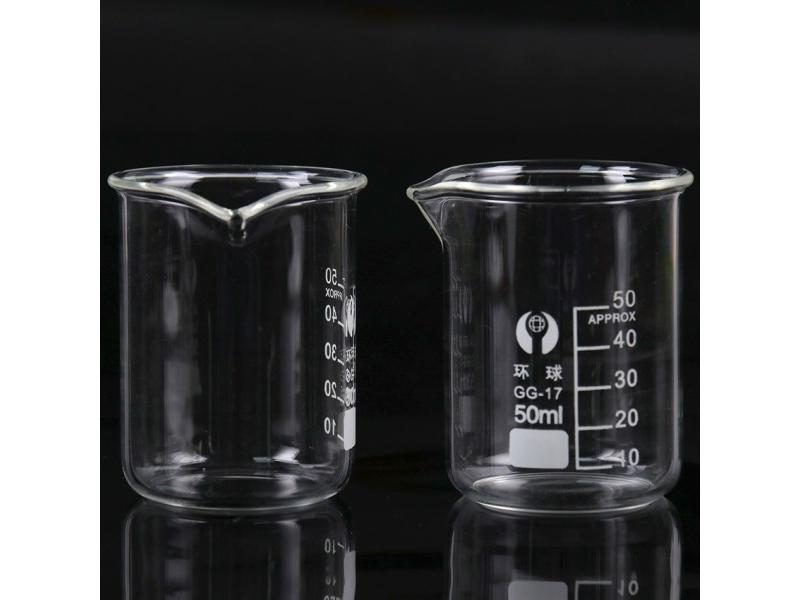 1PC Transparent Beaker Flask Capacity 50ml Low Beaker For School Student Carousel 1