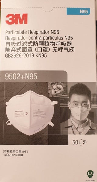 10x **Sale Sale Sale!! Genuine 3M N95 9502+ Particulate Respirator Carousel 1