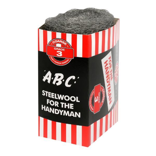 Steel Wool ABC Brand - Handyman Pack Grade # 3 Coarse Carousel 1