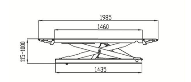 MID RISE SCISSOR LIFT - 3000KG - SL900 - electric lock release Carousel 5