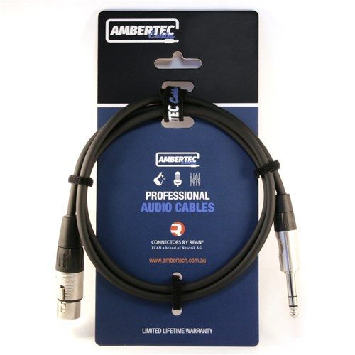 3M Cable REAN XLR Female to 6.35mm TRS Carousel 1