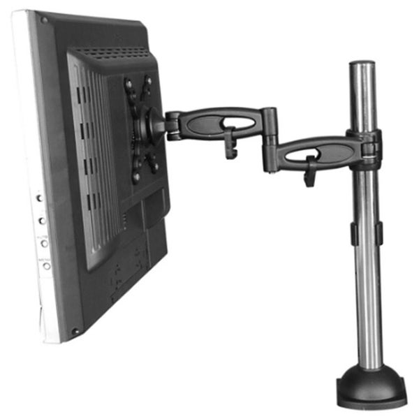 AVS Desktop Mount for Single Monitor - VESA 100x100 - 10"-24"- Height Adjustable Carousel 1