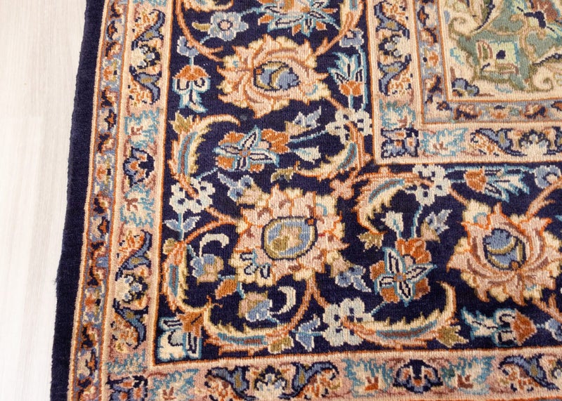 Vintage Esfahan Hand-Knotted Wool Persian Rug (Size: 300 X 405 CM) Carousel 8