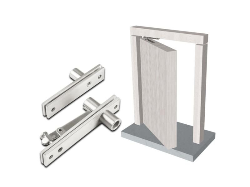 Stainless Steel Door Pivot Hinge For Wood Degree Shaft Bedroom Livingroom Carousel 2