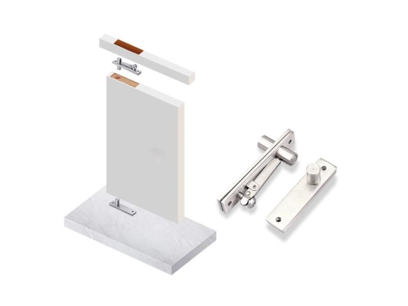 Stainless Steel Door Pivot Hinge For Wood Degree Shaft Bedroom Livingroom Carousel 1