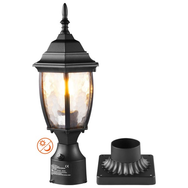 New Dusk to Dawn Outdoor Lamp Post Light Fixture 400 mm Pole or Pier Mount Carousel 1