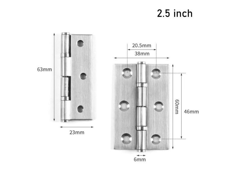 1Pair/2Pcs Window Accessories Door Hinges 270 Degree With Screws Cross Hinge Carousel 1