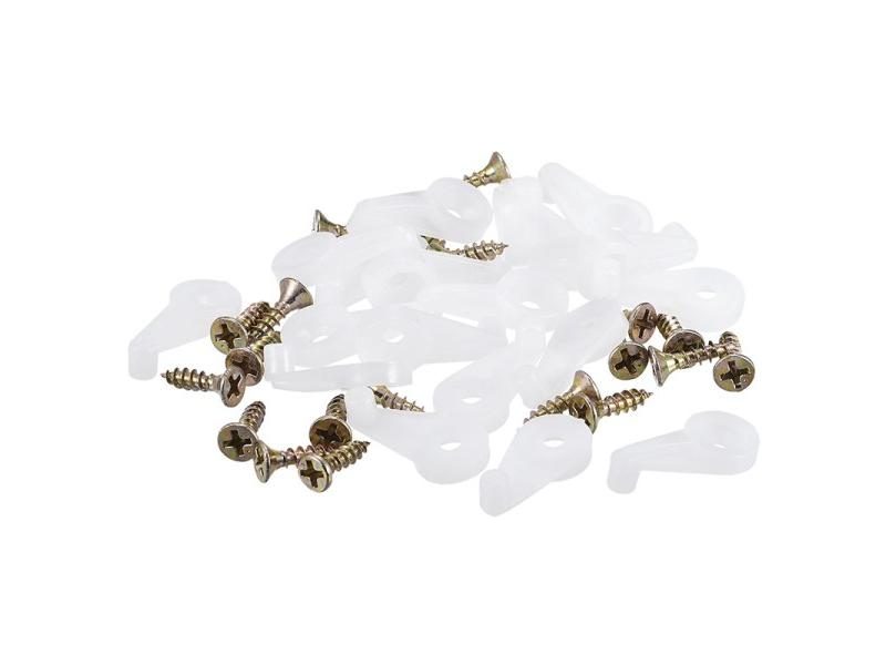20/50pcs 25mm Glass Door Retainer Clips Plastic Glass Panel Retainer Clips Carousel 1
