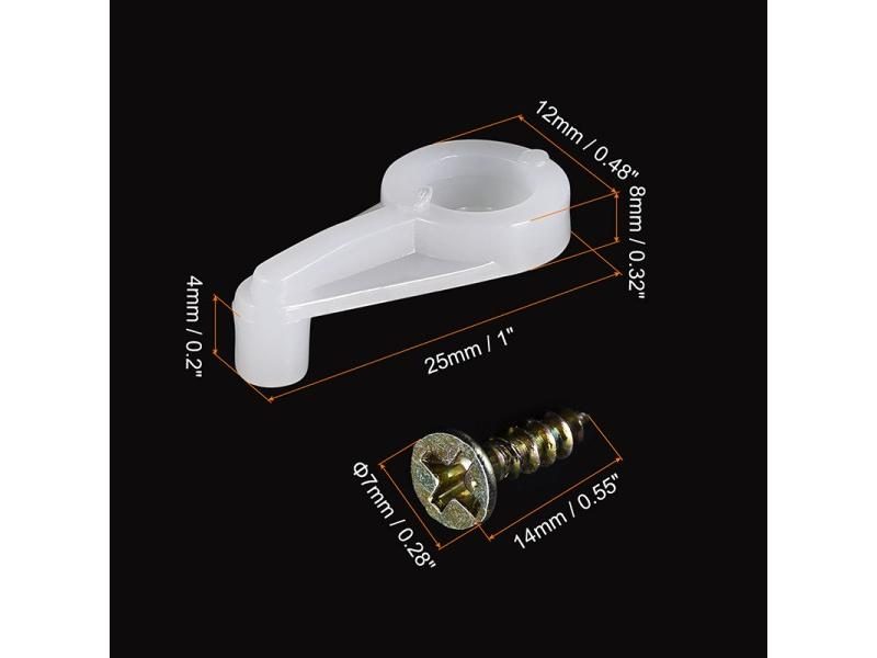 20/50pcs 25mm Glass Door Retainer Clips Plastic Glass Panel Retainer Clips Carousel 2