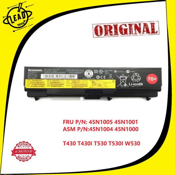 Original Lenovo ThinkPad L430 T430 W530 T530 L530 Battery 45N1001 70+ Carousel 1