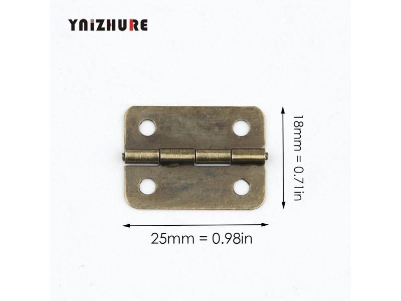 50PCS Antique Bronze/Silver Cabinet Rounded Rectangle Iron Accessories For Wood Carousel 1