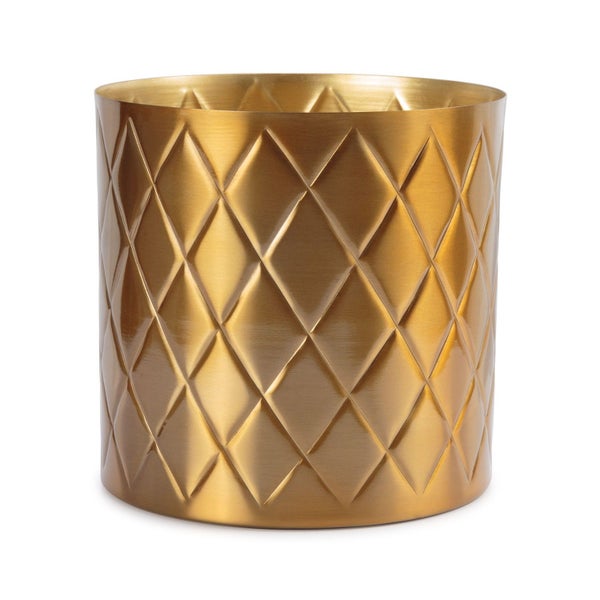 Khana Indoor Metal Planter 21cm - Brass Finish Carousel 1