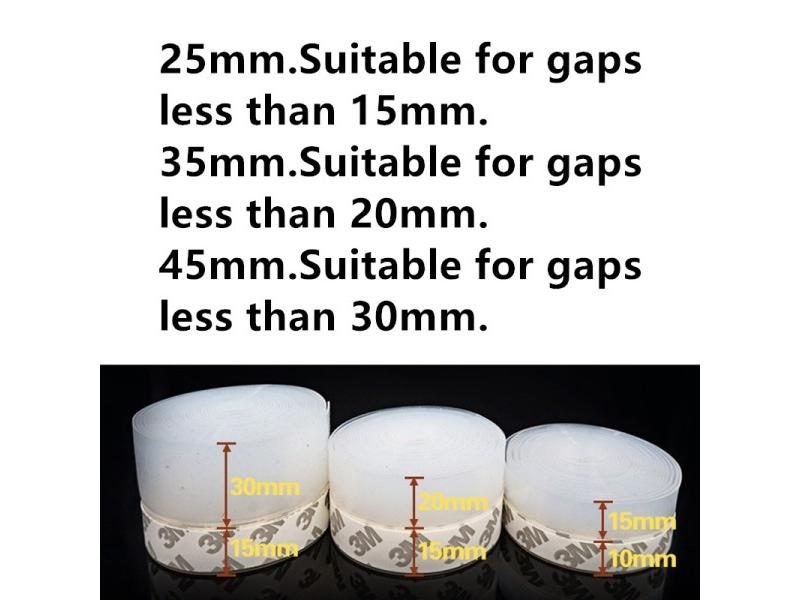 Self Adhesive Silicone Dustproof Door Draught Weatherstrip Seal Strip Window Carousel 1