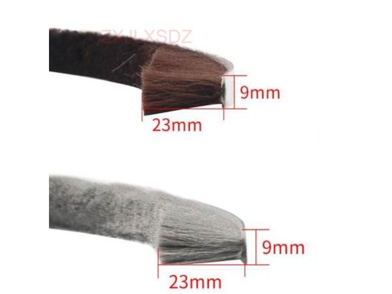 9mm X 23mm Home Door Window Brush Sealing Strip Self Adhesive Weatherstrip Door Carousel 2