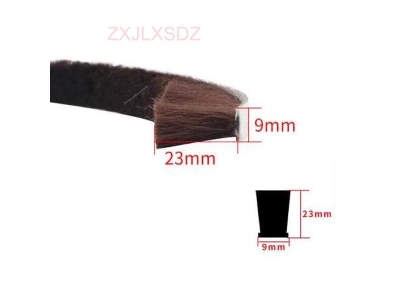 9mm X 23mm Home Door Window Brush Sealing Strip Self Adhesive Weatherstrip Door Carousel 1